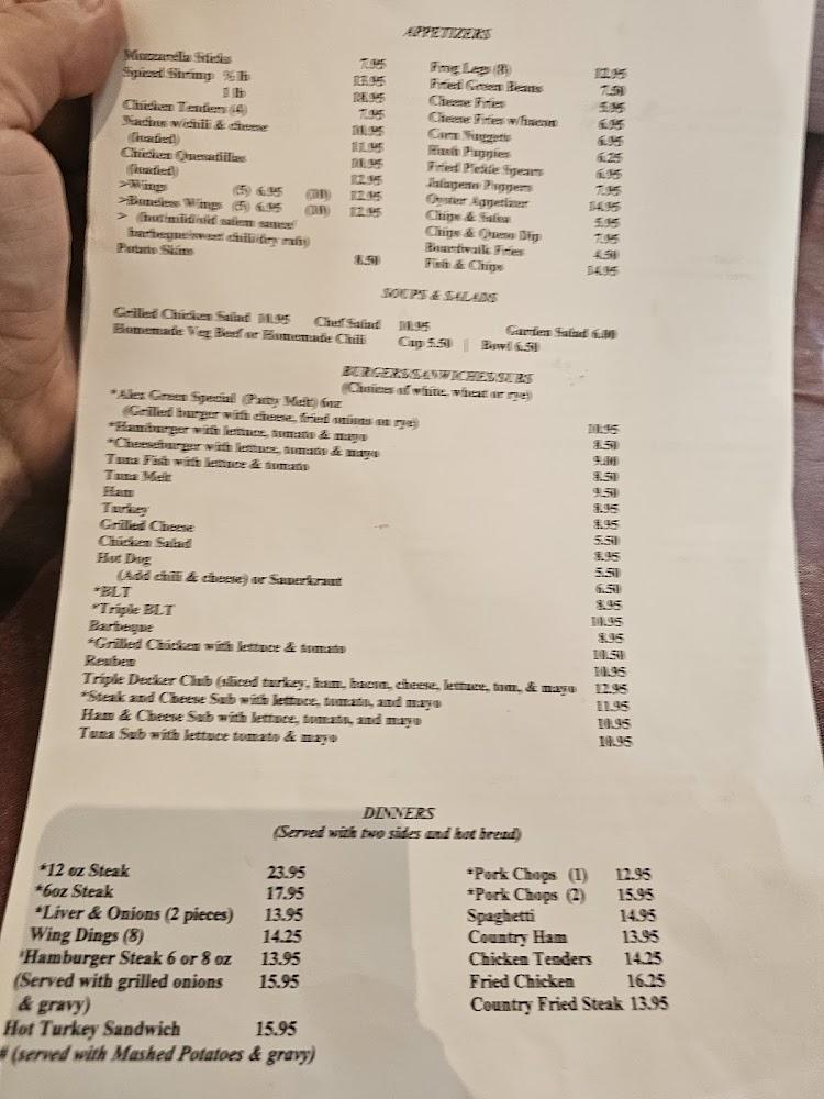 Old Salem Cafe Menu image 1